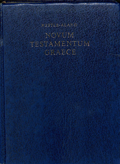 ネストレ 27版 ギリシャ語新約聖書 NESTLE-ALAND NOVUM TESTAMENTUM