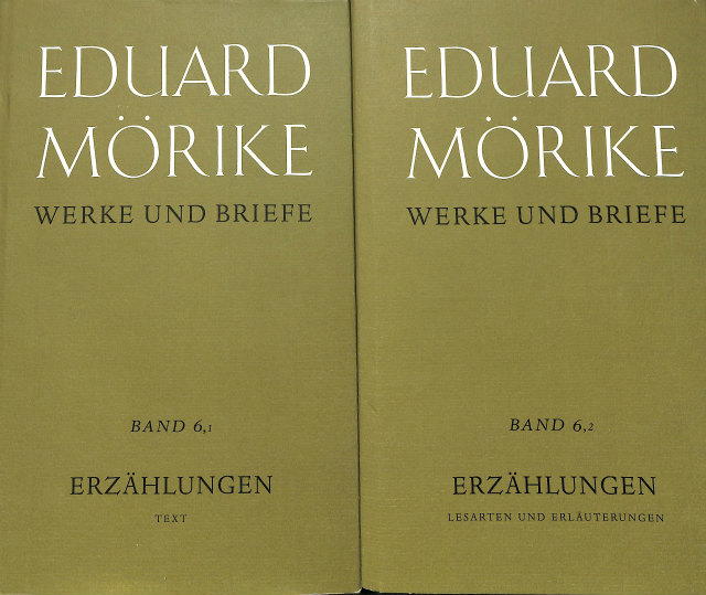 エドゥアルト・メーリケ 作品と手紙 第6巻2冊揃 (独文) EDUARD MORIKE