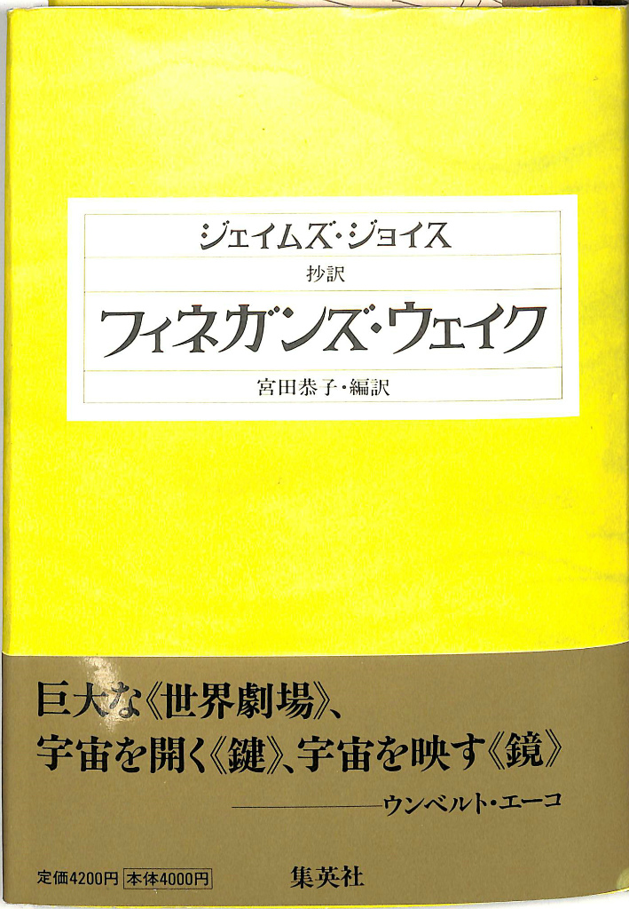 フィネガンズ・ウェイク 抄訳 - 文芸