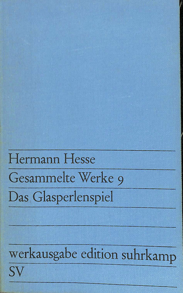 ヘッセ全集 ガラス玉演戯 独 Hermann Hesse Gesammelte Werke 9 Das Glasperlenspiel Hermann Hesse 古本よみた屋 おじいさんの本 買います