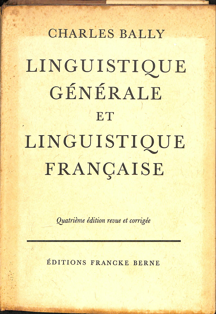 一般言語学とフランス言語学（仏）LINGUISTIQUE GENERALE ET