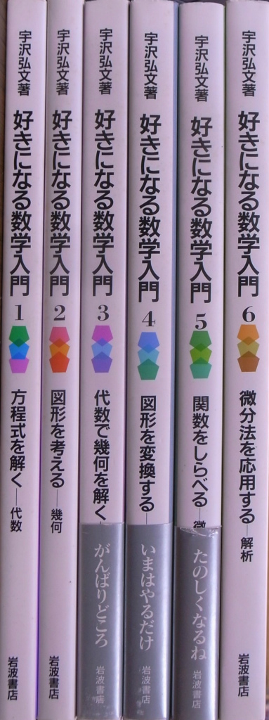 宇沢弘文 『好きになる数学入門［新装版］』全6巻本 - 参考書