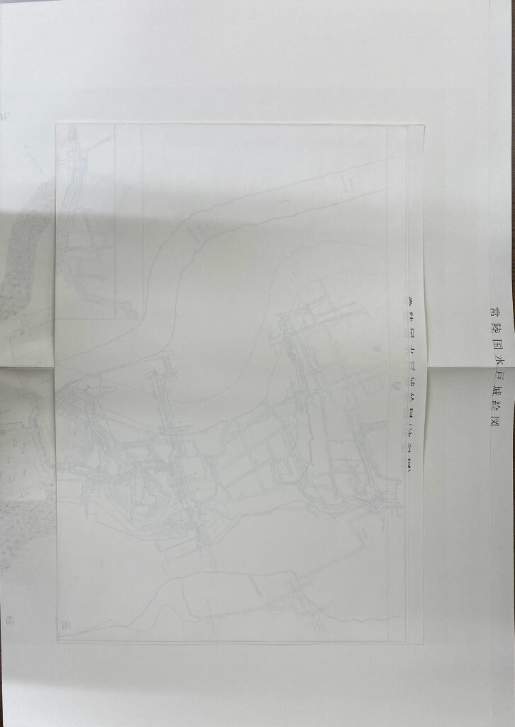 常陸国水戸城絵図 注記図 地図 各1枚 - 古本よみた屋